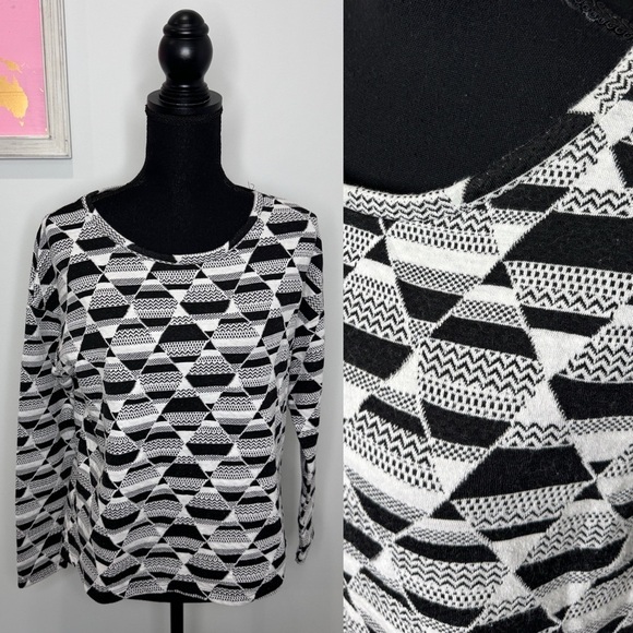 H&M Oversized Black and White Women’s Pullover Sweater (S) - Picture 1 of 6